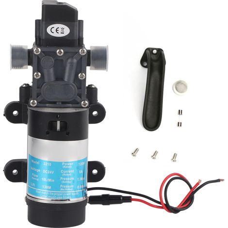 Pompa a membrana autoadescante da 120 W – 10 l/min – Idropulitrice ad alta pressione – 24 V/5 A