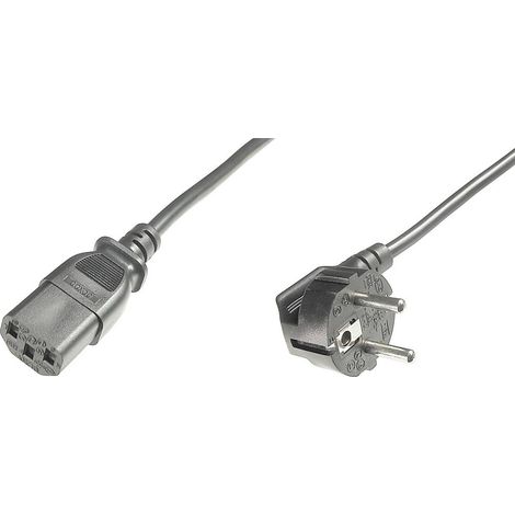 Cordon électrique Digitus alimentation 2.50 m noir (1/4)