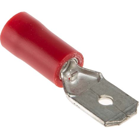 Cosse faston RS PRO, Isolé, Rouge