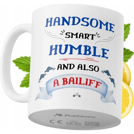 Taza para alguacil. Divertida taza de café/té con diseño gráfico y texto humorístico. Taza para cumpleaños, santos, días festivos. Taza premium para ocasiones especiales en casa, oficina, trabajo, caf (1/5)