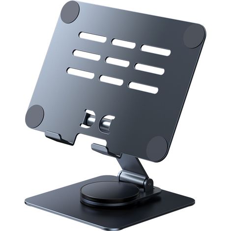 Support de tablette ergonomique rotatif pour écran portable, antidérapant, universel, réglable pour ordinateur portable