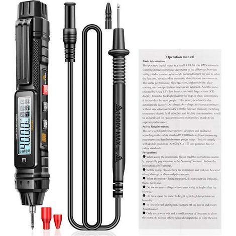 A3005 Professionelles intelligentes Digitalmultimeter, Phasenfolge-Prüfstift, berührungsloses Voltmeter, Elektrowerkzeug