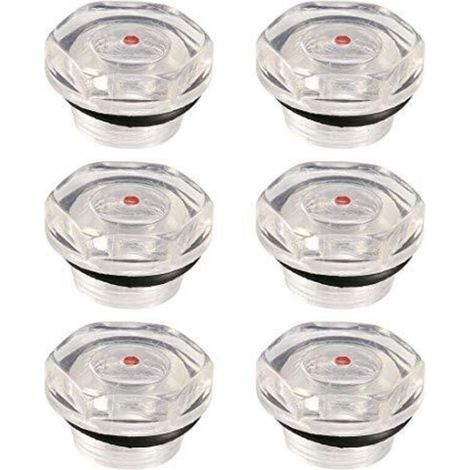 Jauge Niveau d'Huile Compresseur Air Bouchon Indicateur Plastique Filetage 20mm Lot 6 Pièces (1/3)