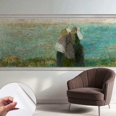 Papier peint adhésif autocollant pour salon chambre à coucher tendance et originale Reflet en bord de mer 250x104 cm (1/5)