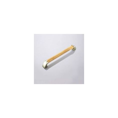 Main courante en bois, main courante naturelle à montage mural en bois, barre d'appui de douche en grain de bois pour salle de bain, rails de sécurité pour toilettes(44cm) (1/5)