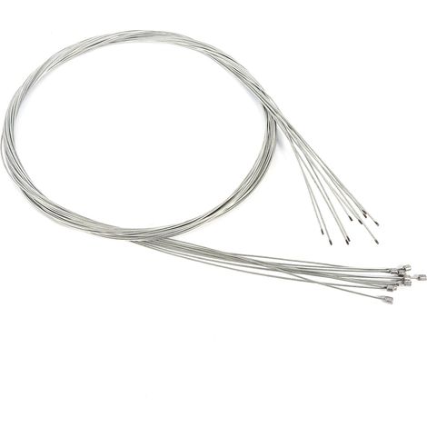 Lot de 10 câbles de dérailleur vélo, câble de changement de vitesse route pour bicyclette (1/5)