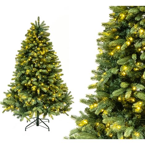 Evergreen Sapin de Noël artificiel Vermont épicéa LED incluses Vert 180 cm (1/5)
