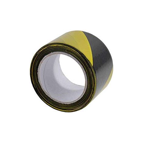 Geko Banda Signalband, Rolle 7 cm x 200 m, gelb/schwarz, 200/6