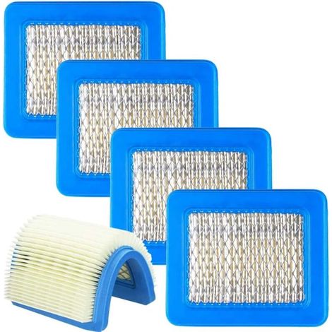 BDD Filtre À Air Moteur 5pcs Moteur Filtre Air Tondeuse à Gazon Accessoires Filtre Air Cartouche Filtre Air pour Tondeuse Poussée Remplacement Hilloly Bleu Filtre Air Tracteur 13cm11cm