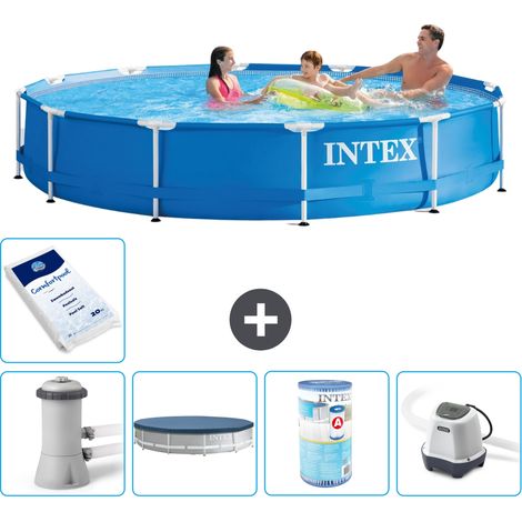 Intex Piscine Tubulaire Ronde - 366x76 cm - 6-pièces S41734 (1/5)