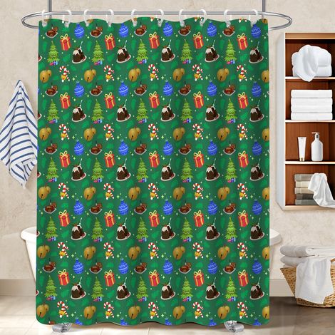 Voile de douche polyester 180x180 esthétique rideau imperméable pour une déco qui inspire (1/5)