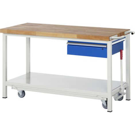 Etabli Rau avec châssis abaissable modèle 8001 L 1500 x P 700 x H 880mm (1/4)