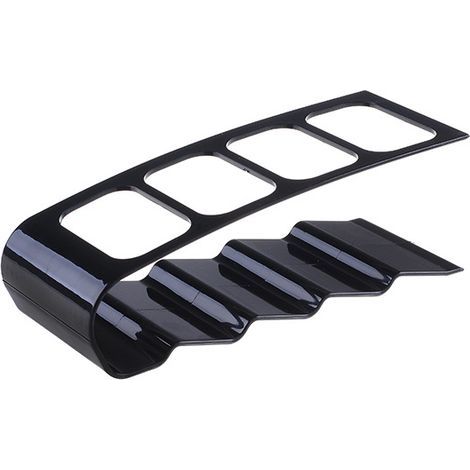 Fernbedienungstasche, Aufbewahrungsregal mit vier Fächern, Tischständer aus Kunststoff, Handyhalter, Aufbewahrungsbox für Fernbedienungen von Fernseher, DVD-Player und Blu-ray-Player (1/5)