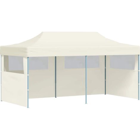 vidaXL Tenda per Feste Pop-Up Pieghevole Crema 3 x 6 m (1/5)