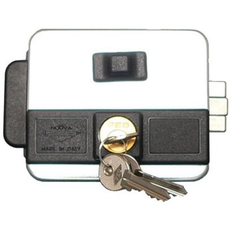 Cerradura eléctrica nuova feb assa abloy multipla acero reversible