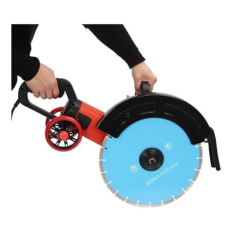 Scie à béton électrique 3500 W - Rainureuse murale sans poussière avec lame diamantée de 350 mm de qualité supérieure coupe de 135 mm-Pour carrelage, marbre, granit, bois, pierre et ciment (1/5)