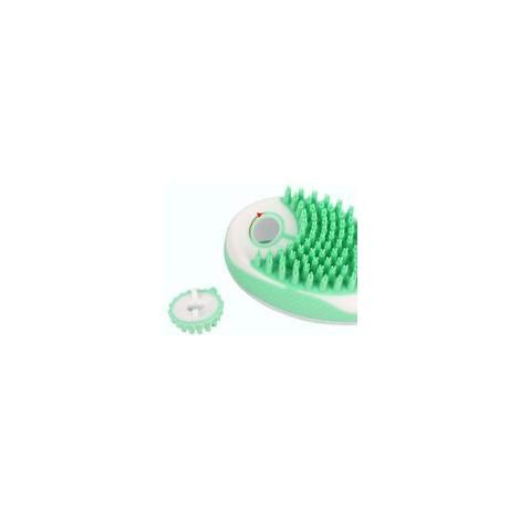 Brosse de bain verte pour chats et chiens, brosse de massage pour bain liquide, brosse d'épilation pour chats, accessoires de toilettage pour animaux (1/5)
