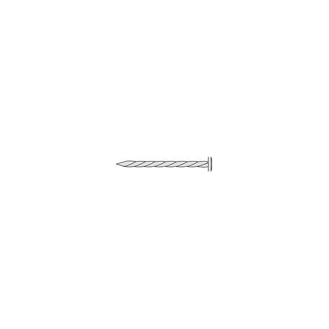 Pointes acier tête plate Pate - Acier galvanisé - 2,7 x 55
