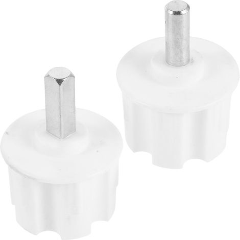 Adaptateur D'extrémité de Store 2 Pièces Blanc Plastique Fer (1/5)