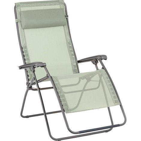 Fauteuil Relax Transat Jardin - Chaise Longue Zéro Gravité Xl - Rsxa Clip Xl - Batyline® Iso - Vert Moss - Lafuma Mobilier (1/5)