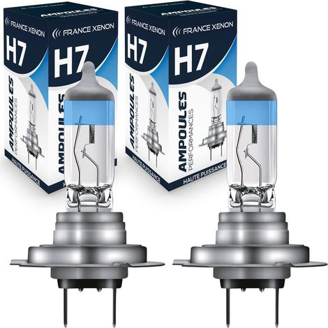 2 x Ampoules H7 55W 12V VISION PLUS RACING +150% - FRANCE-XENON - Halogène puissante
