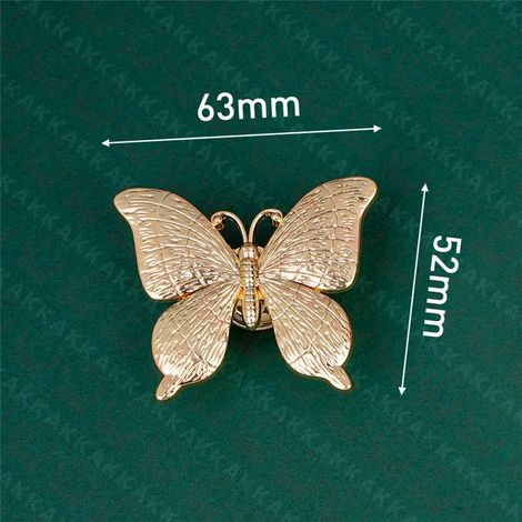 (Ensemble de 4 pièces) Poignées de meubles en forme de plantes et d'animaux, boutons de tiroir en laiton et accessoires de quincaillerie.