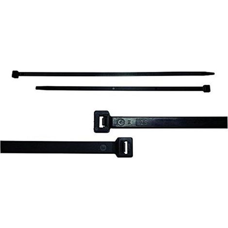 CELLPACK, KS 2,6/200, ATTACHE-CÂBLE, POLYAMIDE 6.6, NOIR (PACK DE 100), DIMENSIONS 200MM X 2,6MM (LONGUEUR X LARGEUR) (1/2)