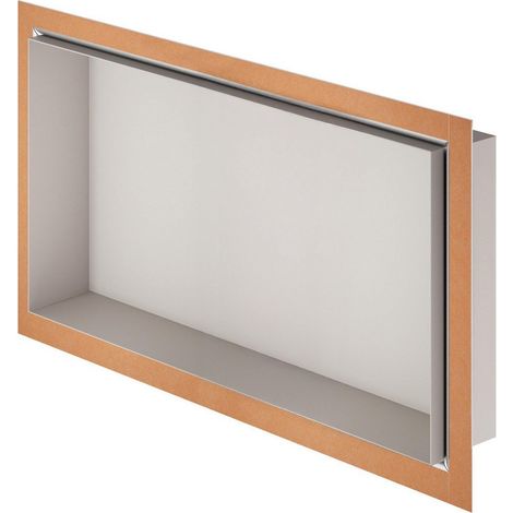 Niche sans carrelage aluminium 30x60 cm DESIGN-NICHE SCHLUTER TSBG - Alu stucturée gris beige (1/5)