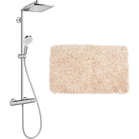 Hansgrohe Set de douche Crometta E 240 + cadeau gratuit tapis de salle de bain, beige (27271000-2BE) (1/5)