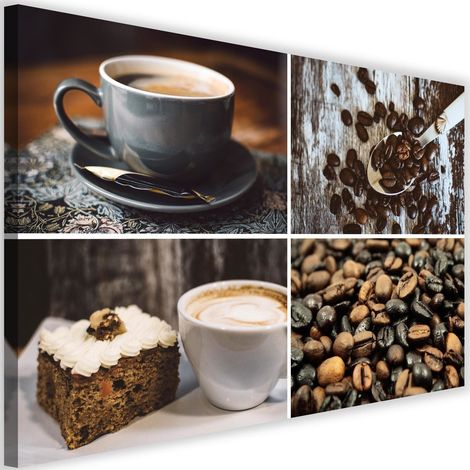 Tableau décoratif Set grain de café gobelet 60x40 (1/5)