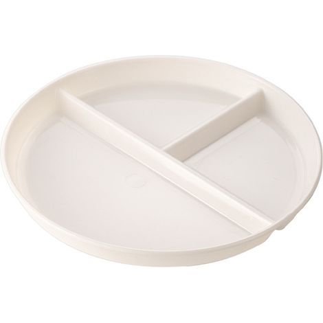 Assiette Portionnée Réutilisable - 3 Compartiments - En Polypropylène Alimentaire - Antidérapante - Pour Préparation De Repas Et Contrôle Des Portions - 1 Pièce (1/5)