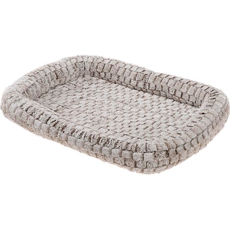 Ferplast TENDER Coussin pour chiens et chats en fourrure écologique douce. Différentes tailles.. Variante 105 - Misure: 107 x 70 x h 5 cm - Gris (1/5)