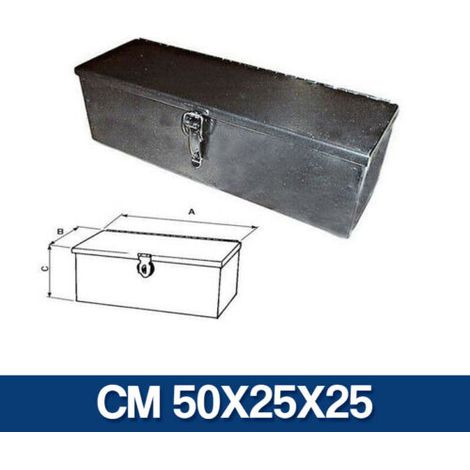CASSETTA PORTA ATTREZZI TRATTORE PER TRATTORE MULETTO MEZZI AGRICOLI (17431V) CM 50X25X25 (17433)