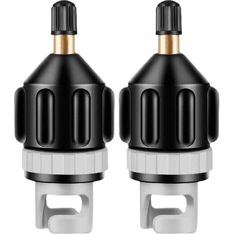 Rubber pump adapter for inflatable boats – 2-piece conversion kit for kayaks, stand-up paddleboards and other equipment, pump accessories--DTEKGAZ
