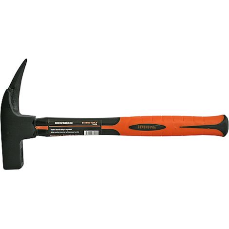 Hammer Strend Pro HM301, 600 g, Zimmermannshammer, Fiberglasgriff, TPR, Grifflänge 320 mm