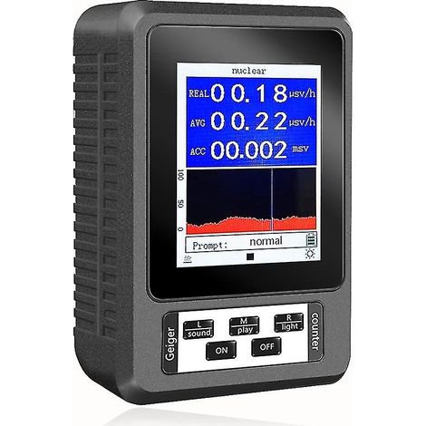 Compteur Geiger Détecteur de rayonnement nucléaire Détecteur de rayons X Modes de dose cumulée moyenne en temps réel R (1/2)