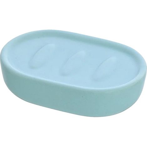 Portasapone da appoggio linea Sidney in ceramica colore turchese pastello (1/2)