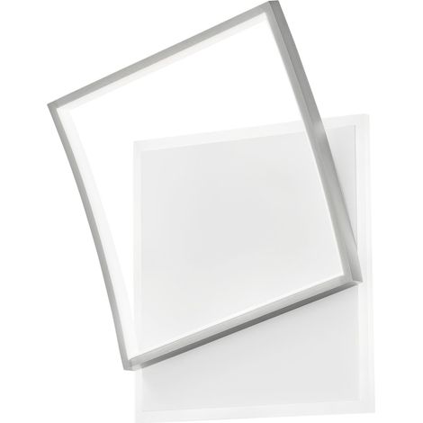 "Plafoniera LED AYRTON quadrata in alluminio nichel con funzione CCT 42W" (1/2)