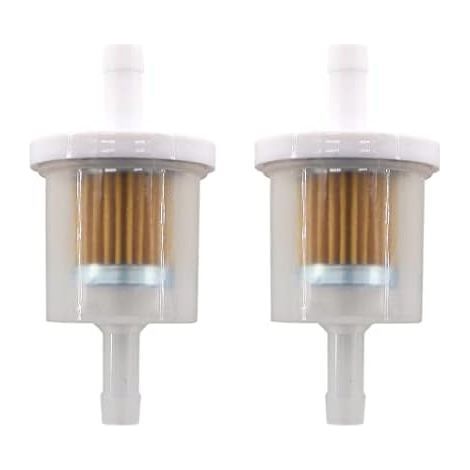 Lot de 2 filtres à carburant pour tondeuse autoportée, tracteur de pelouse, nombreux moteurs Briggs &amp Stratton 493629 691035 695666 AM108356 Tecumseh 34279 A (1/5)