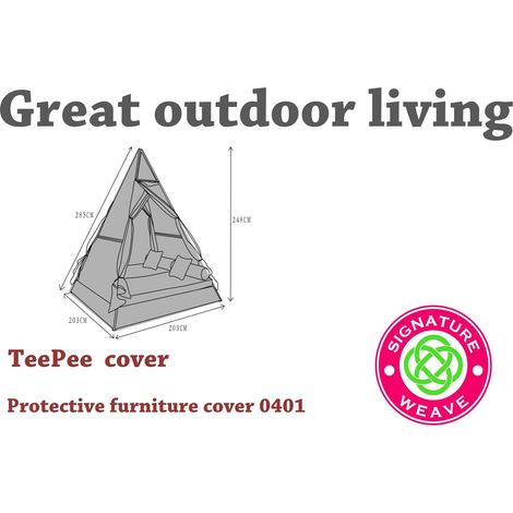 Signature Weave Tipi Teepee Day Bed Sun Lounger Outdoor Garden Shade Cover