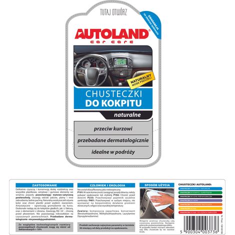 Toallitas para cabina Autoland naturales (25 unidades) (12) (1/2)