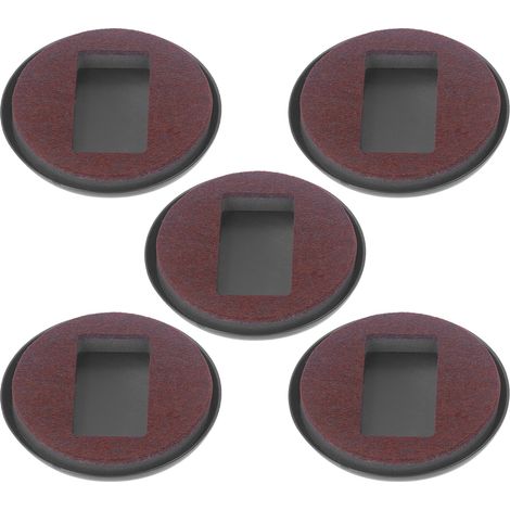 5 Filzgleiter für Möbelbeine, Parkettbodenschoner, Kratzschutz, Braun, 5er-Pack (1/5)
