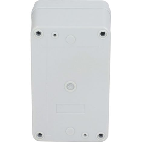 Boîte de jonction étanche IP67 grise résistante aux chocs, avec support de fixation pour installations électriques extérieures. (1/5)