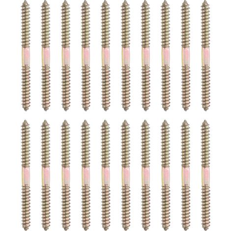 20 Pcs Vis A Double Extremite M8 x 100 Mm Couleur Zinc (1/5)