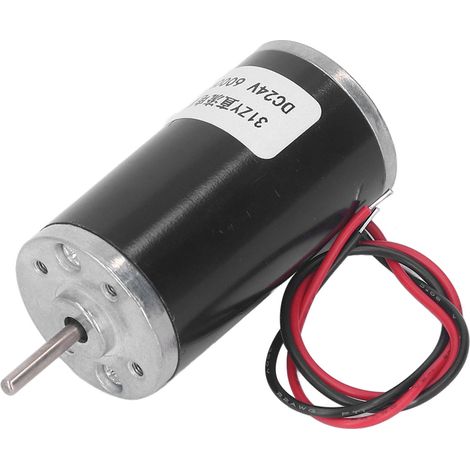Moteur DC 24V 31ZY à Aimant Permanent, Engrenage Métal, Régulateur de Vitesse, Haut Couple 6000 RPM (1/5)