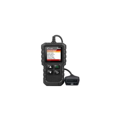 Escáner de diagnóstico automotriz Diagnostic Launch CR3001 OBD2 para vehículos de gasolina y diésel, lee y borra códigos de error del motor, lector OBD Delphi - Crezuo (1/2)