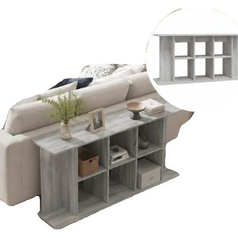 Support d'Aquarium, Bois Ingénierie Durable, Design Minimaliste Moderne, Gris (1/2)