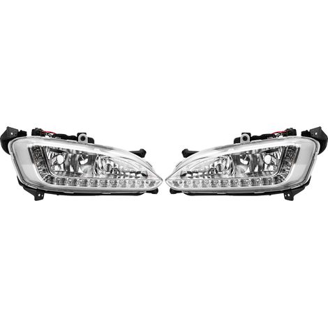1 paire de feux diurnes de voiture DRL couvercle de feu antibrouillard pour Hyundai Santa Fe/IX45 2013-2015