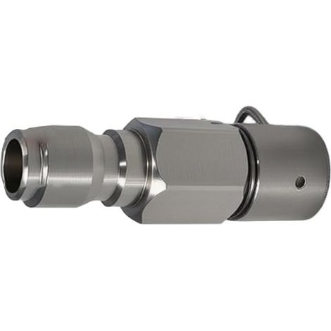 Adaptateur de tuyau en acier inoxydable 3/8 à montage rapide en acier inoxydable (B)  Raccord rapide 3/8, construction en acier inoxydable, haute pression, installation sans outil, fuite pour joint d' (1/5)