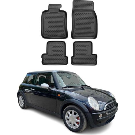 Tapis de Sol Compatible avec Mini Cooper 2001-2013 3 Portes Caoutchouc TPE Noir (1/5)
